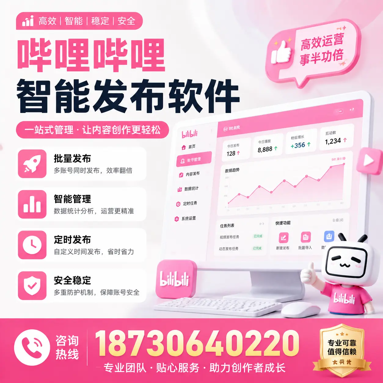 如何评估哔哩哔哩智能发布软件的ROI?济源 企业必读