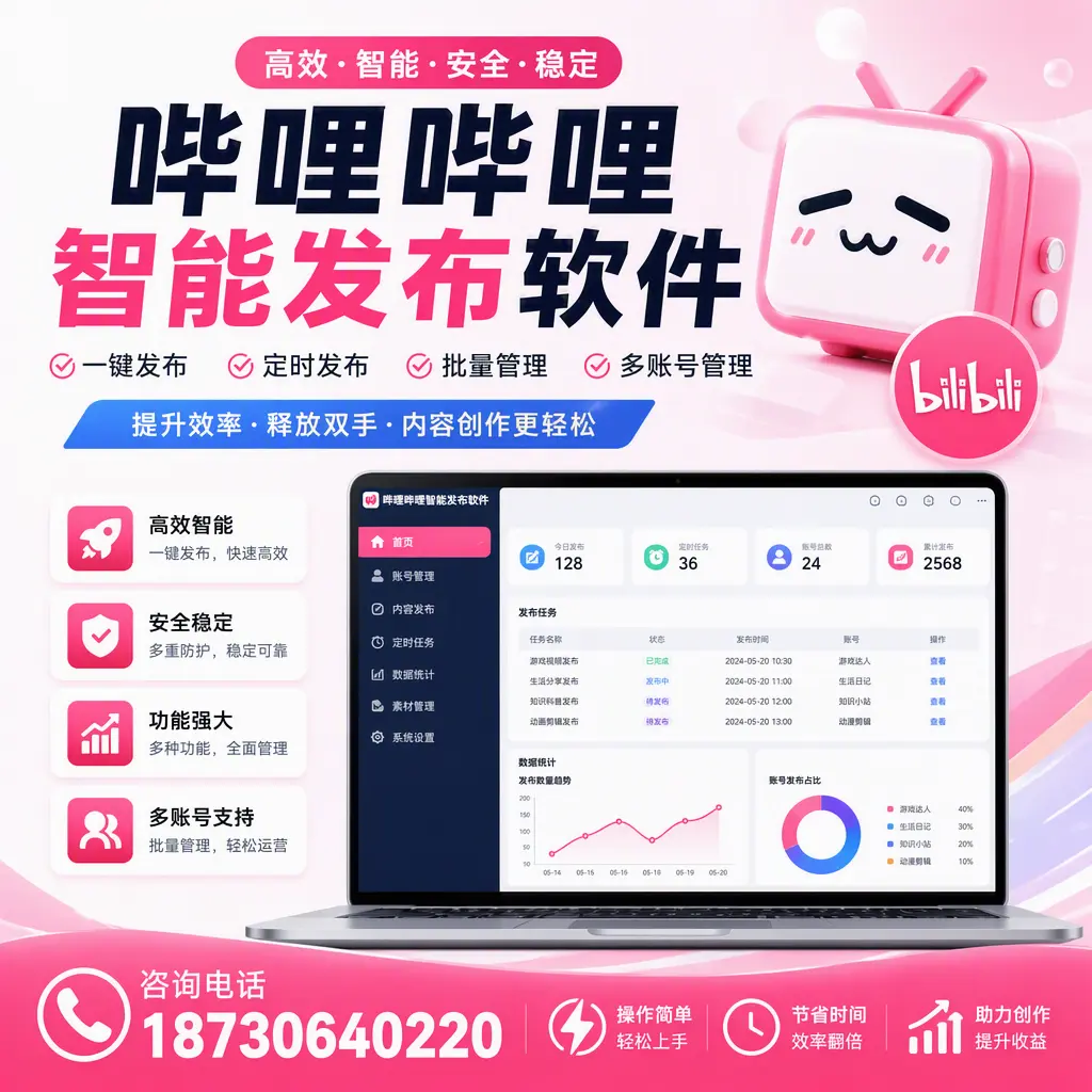 提升内容质量的秘诀:哔哩哔哩智能发布软件在 济源 的应用